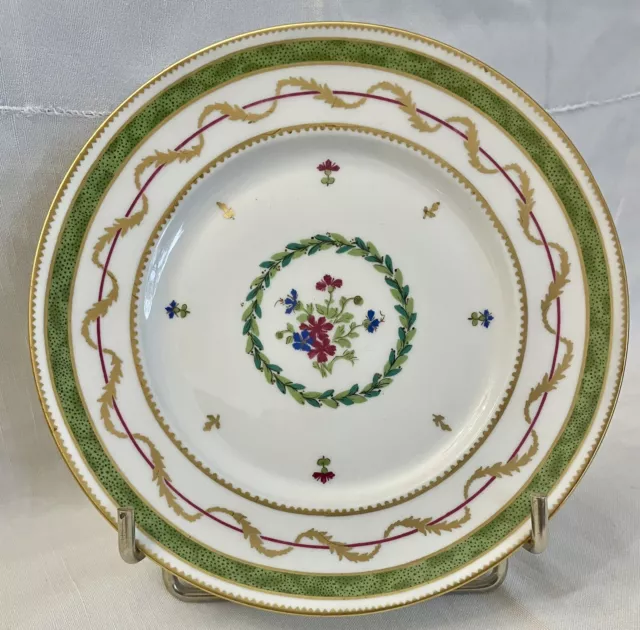 Assiette A Dessert  En Porcelaine  Haviland Limoges  Vieux Paris 19.5 Cm