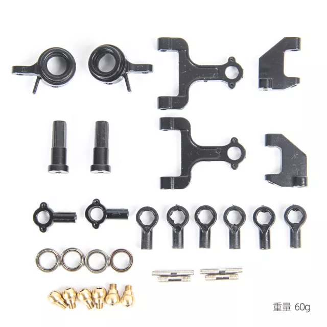 Alloy Upper Lower Swing Arm Steering Cup Set Accessories For WPL D12 D42 RC Car 2