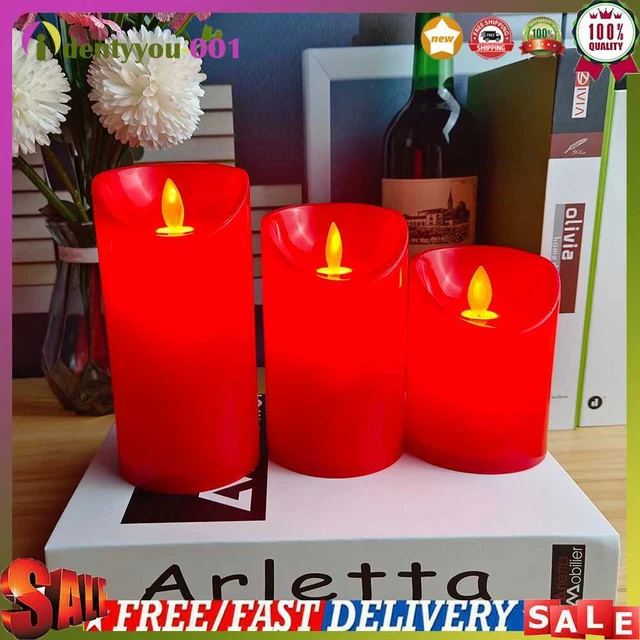 Velas LED sin llama vela de seguridad LED decoración ligera del hogar (aprox. 12,5 cm)