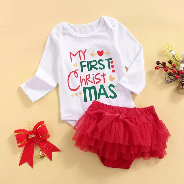 Set abito gonna tutù neonata bambine maniche lunghe top romper top