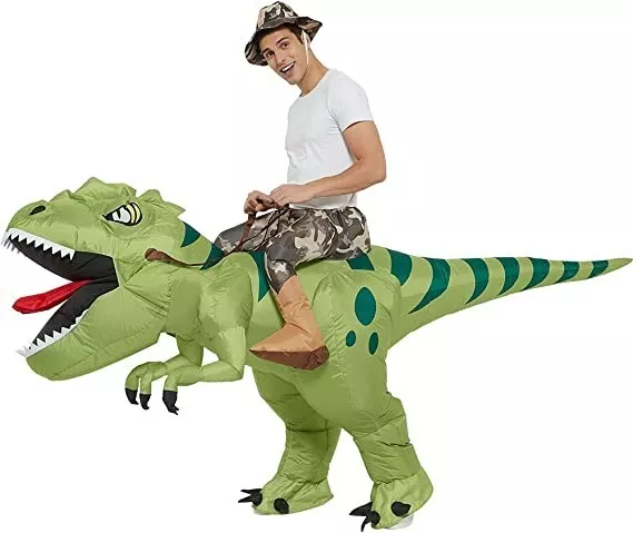 T-Rex Ride On Dinosaur Inflatable Costume Cosplay Party Fancy Dress Party ADULT