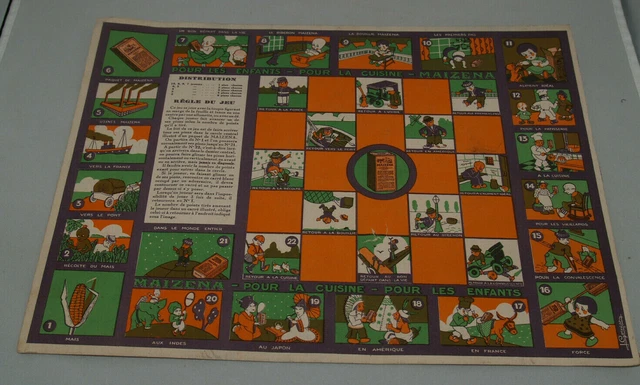 ANCIEN JEU DU CAMPING de l'OIE publicitaire CYGNE NOIR chocolat LANVIN