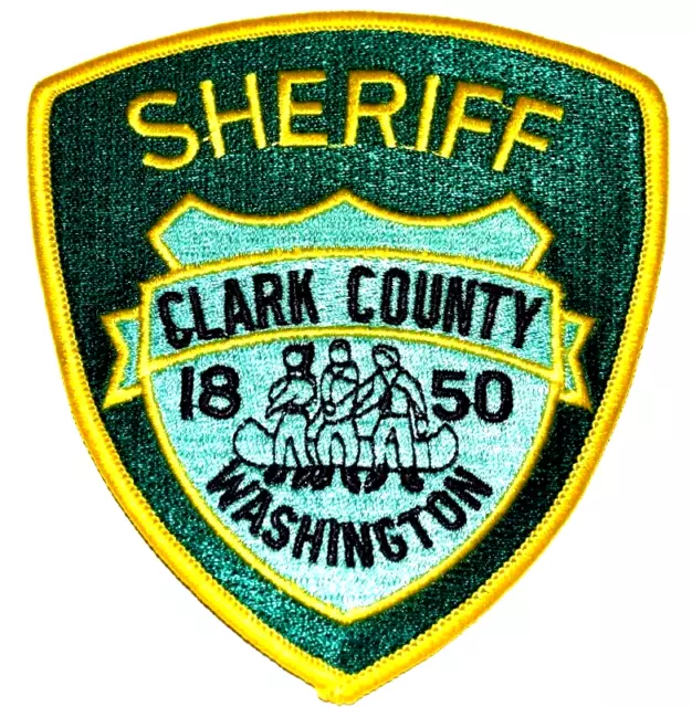 CLARK COUNTY – SHERIFF - WASHINGTON Sheriff Police Patch LEWIS & CLARK CANOE