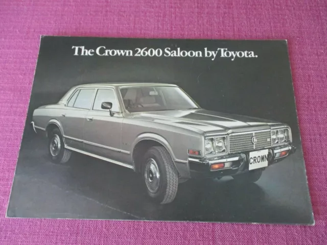 Toyota Crown 2600 Saloon Brochure (Toyo 151)