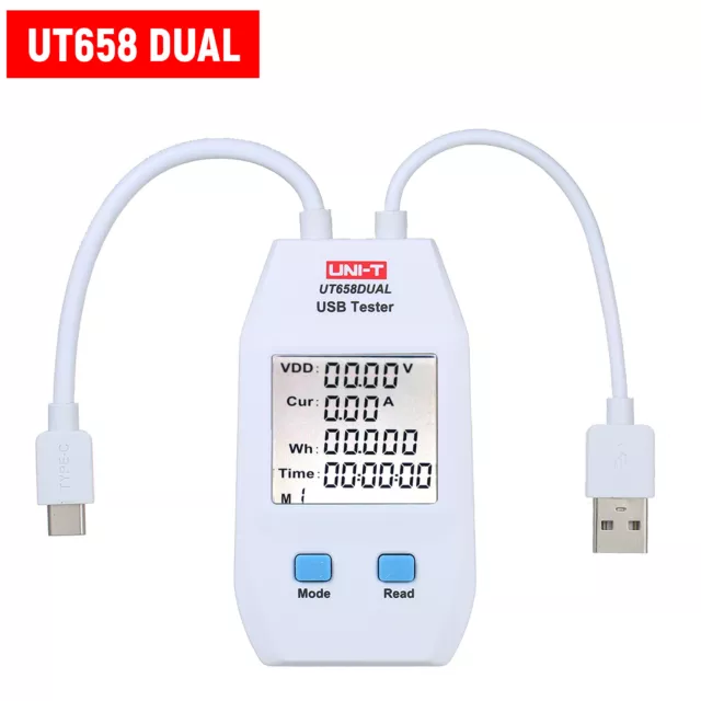 USB-Leistungsmesser LCD USB-Tester Detektor Voltmeter Amperemeter Digital T4F5