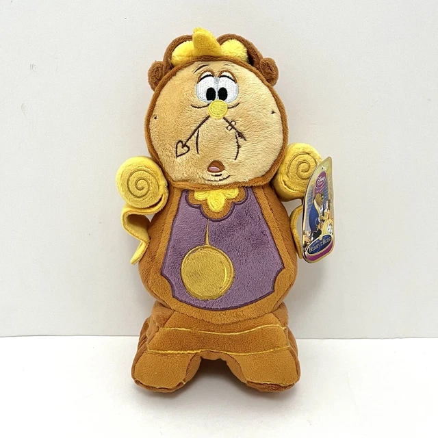 DISNEY STORE BEAUTY And The Beast Cogsworth Clock Plush 7” Stuffed ...