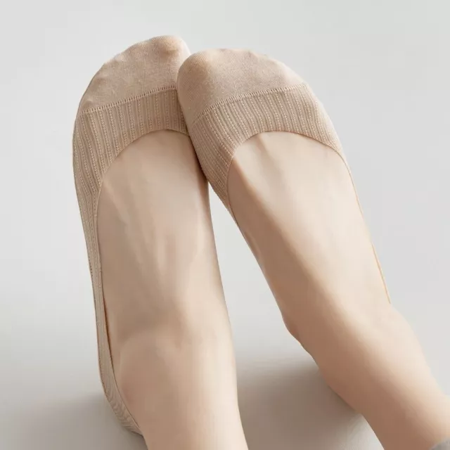 Ice Silk Ultra-Thin Cotton Invisible Boat Socks Anti Slip Sock Ladies' Products