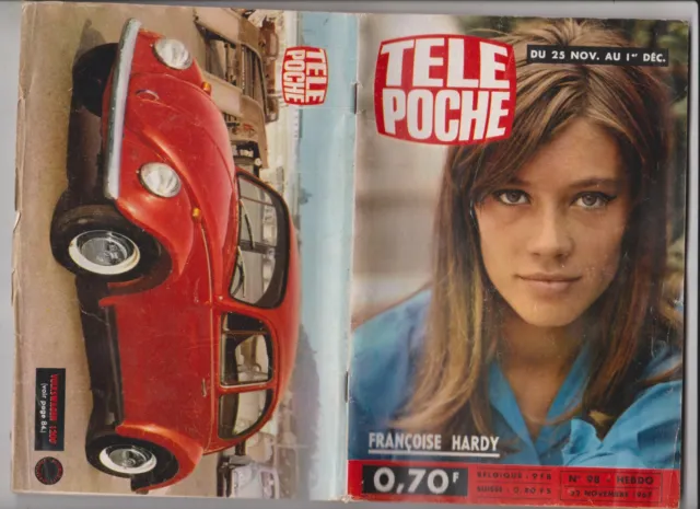 Tele Poche 1967  N°98  Complet  Francoise Hardy