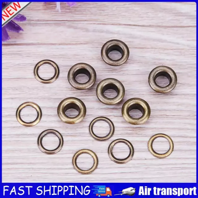 100sets Eyelet with Washer Leather Craft Repair Grommet(Bronze)(8mm) AU