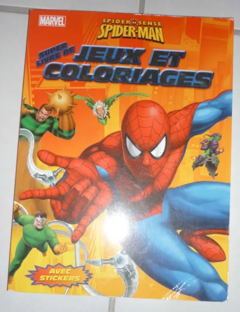 Marvel - livre - les aventures de spider-man, jeux educatifs