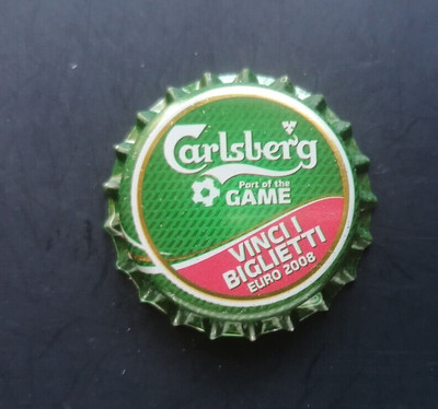 TAPPO CORONA CROWN CAP CHAPA KRONKORKEN CAPSULE 00094 BIRRA CARLSBERG ITALIA 