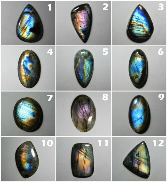 Vente En Gros Labradorite Multi Fire Cabochon 100% Naturel Loose Top...