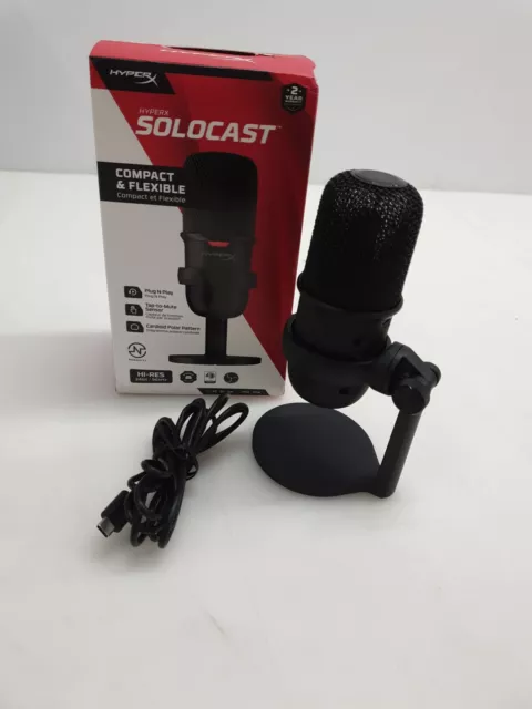 HyperX SoloCast – USB-Kondensator-Gaming-Mikrofon, Tap-to-Mute Sensor