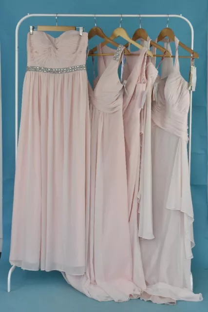 Pacchetto di 5 abiti da ballo rosa bambino in vari stili - UK4 - UK14