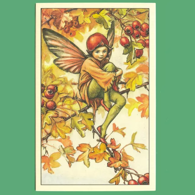 POSTCARD - Hawthorn Fairy - Autumn Flower Fairies - Cicely Mary Barker