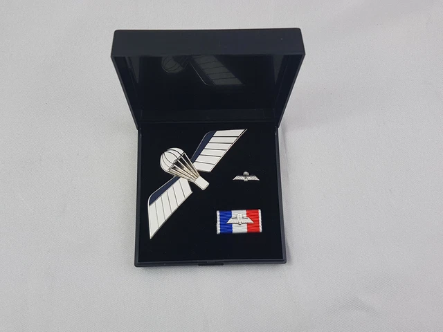 (C3) Fallschirmjäger Niederlande Holland Springerabzeichen Abzeichen SET im Etui