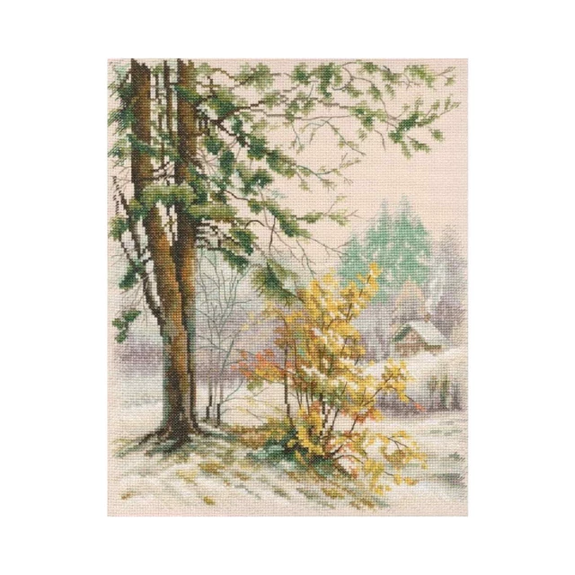 RIOLIS Spring Express 2233 - Kit Point De Croix Floral 39,9 X 49,9 Cm, AIDA 14ct Blanc, 25 Couleurs, Idéal Débutants & Confirmés
