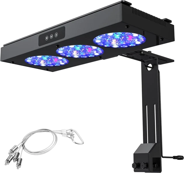 NICREW 150W Aquarium LED Reef Light, Dimmable Full Spectrum Marine LED for