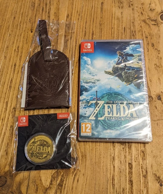 ZELDA TEARS OF The Kingdom Pre Order Luggage Tag and Coin in Zelda Box