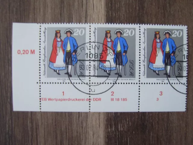 DDR; Mi.-Nr. 2883 voller Druckvermerk FN 3, gestempelt