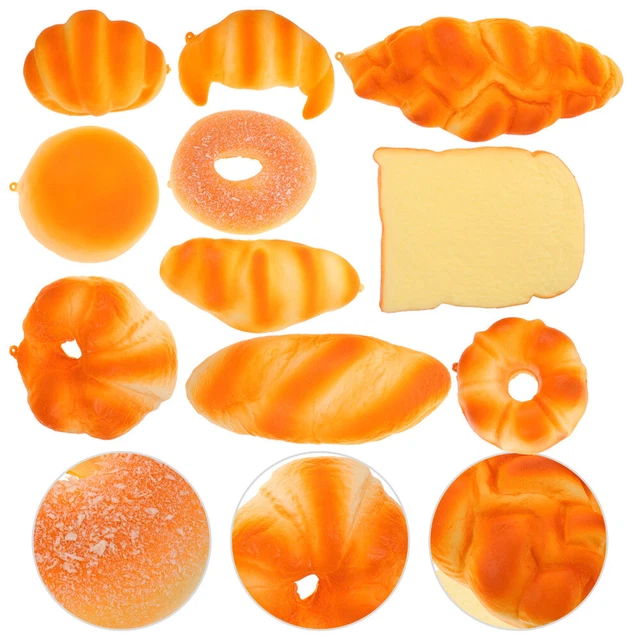 10pcs Fake Cake Artificial Bread Set Bakery Decoration Photography Props 4