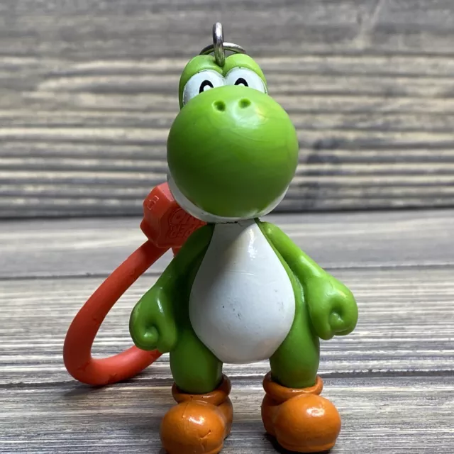 Vintage Nintendo Super Mario Yoshi Green Dragon Key Ring Back Pack Clip