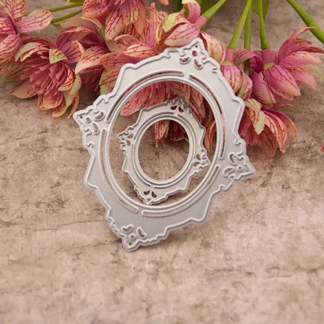 Metal Oval photo frame Cutting Dies Stencil DIY Scrapbooking Album Paper Card*LN