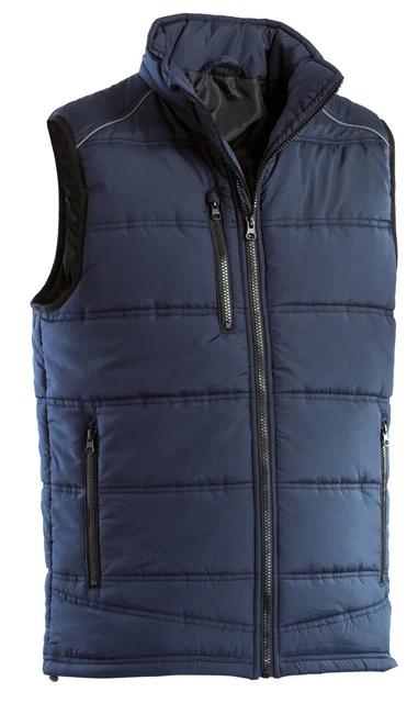 Smanicato Gilet Uomo Donna da Lavoro Piumino Giubbotto Giacca Giubbino con zip