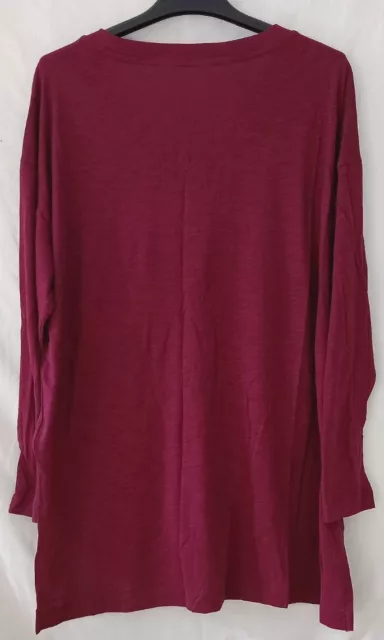 Gap Maternity Modal Slub Scoop-Neck T-Shirt Size XL Red~NWT 2