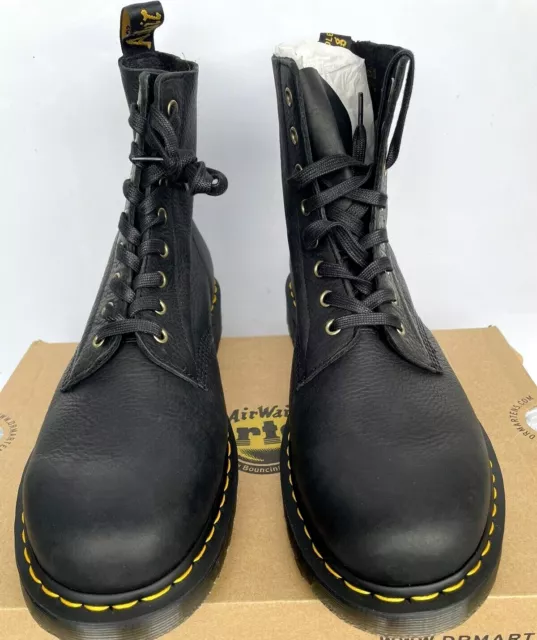 Dr Martens Black 1460 Pascal Ambassador Leather Lace Up Boots Uk 8  Eu 42