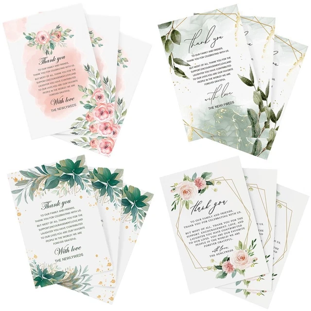 Mesa de comedor decoraciones boda gratitud etiquetas tarjetas de agradecimiento
