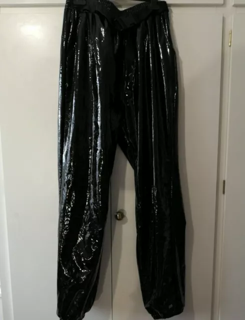 Ladies Wet Look PVC Elasticated Shiny Leather Vinyl Leggings High