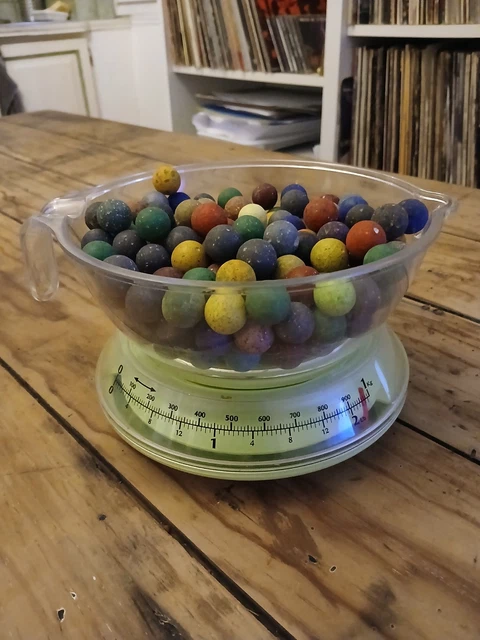 Lot De 67 Billes En Verre Anciennes - Jeu Vintage De Cour D'école