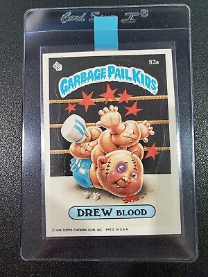 1986 Garbage Pail Kids GPK Series 3 #93a DREW Blood w Copyright (Puzzle)