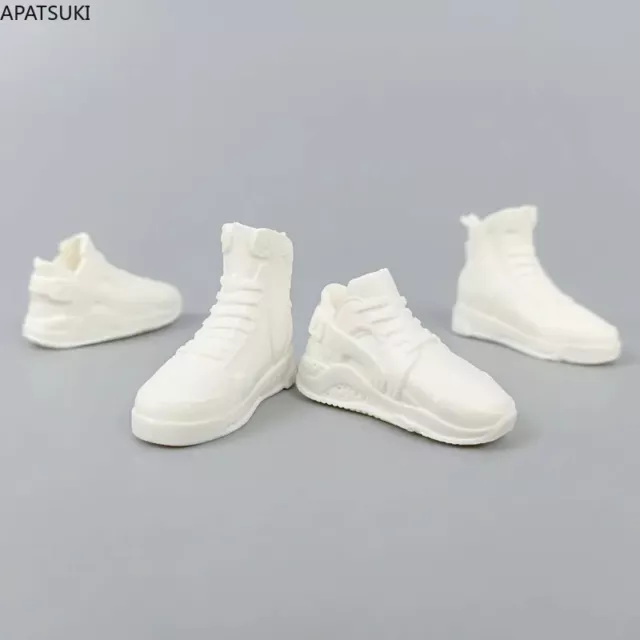 2Paar/Los Weiße Mode Puppe Schuhe für Ken Junge Puppe Turnschuhe Sportschuhe 1/6