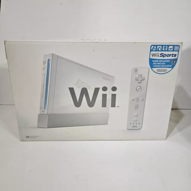 Nintendo Wii Video Game System RVL-001 Console Bundle Retro BOXED