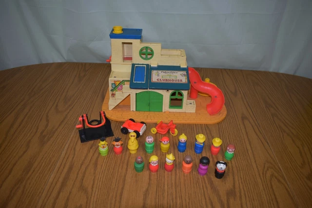 Vintage Fisher Price Little People Sesame Street Clubhouse #937 Incomplete Vintage Fisher Price Little People Sesame Street Clubhouse #937 Incomplete