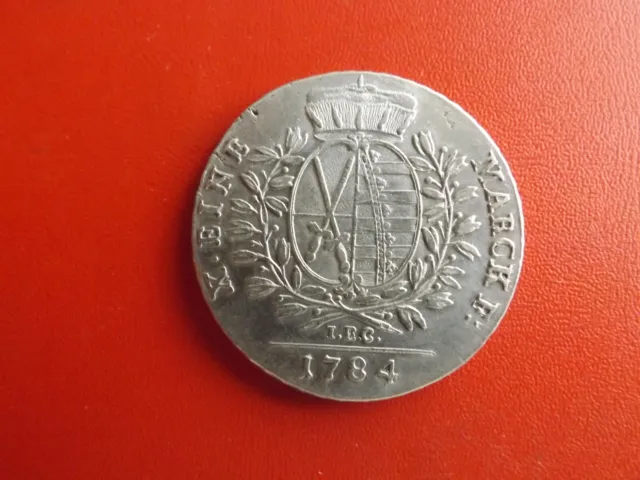 * Sachsen 1 Taler 1784 IEC Silber * Friedrich August III. (61)(Alb.5) 2