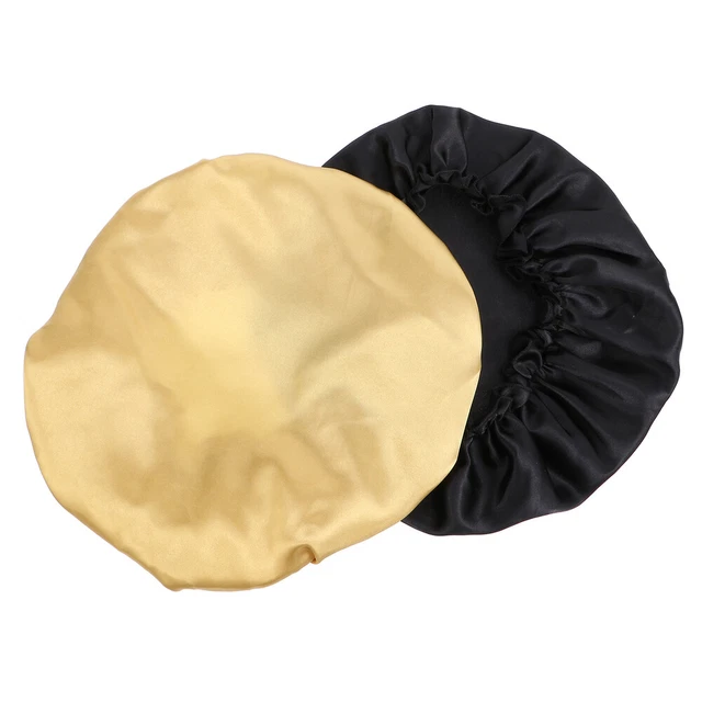 2 Pcs Chemo Hair Wraps Satin Lace Headwrap Women Ny Hats Men Spa