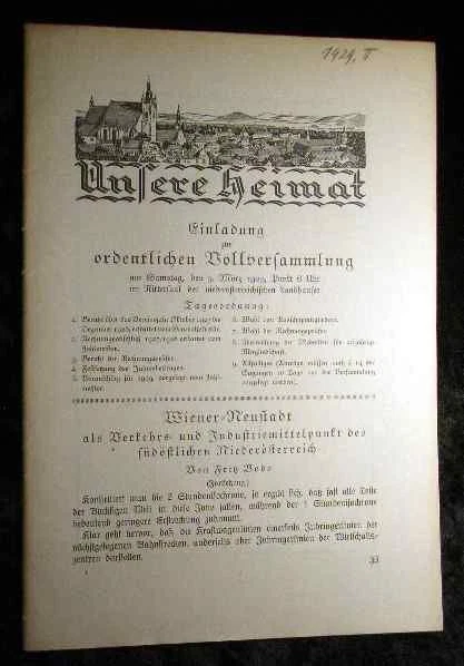 Unsere Heimat. - Neue Folge Jahrgang II., 1929, Nr. 2 - Monatsblatt des Vereines