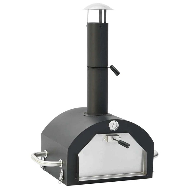 Garten Pizzaofen mit Pizzastein Gartenofen Backofen Pizzabackofen Grill vidaXL