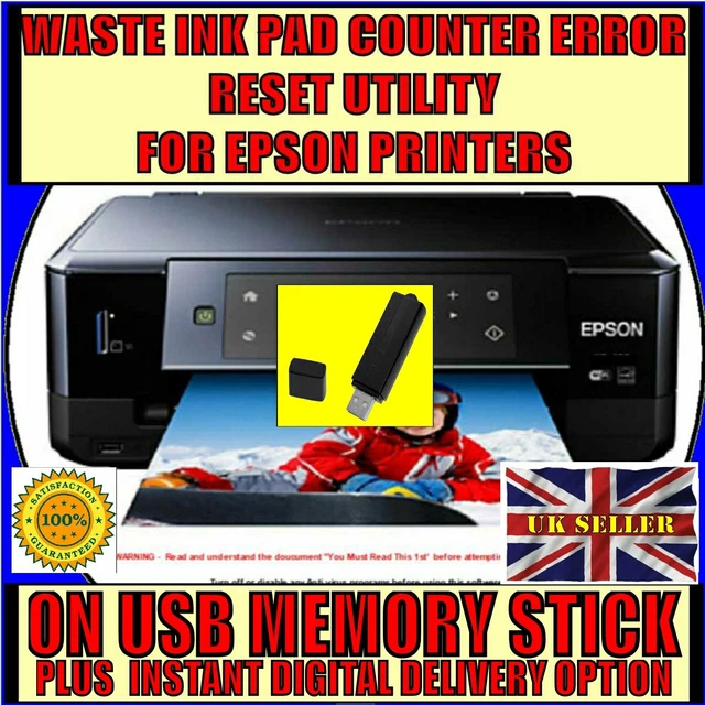 WASTE INK PAD Error Reset / Fix for EPSON SX125 SX130 ENGINEERS USB