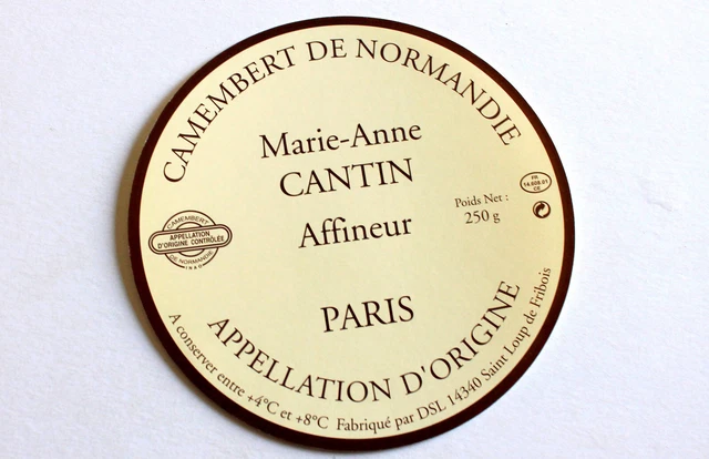Ancienne étiquette De Boîte De Camembert – Normandie – Manoir De L'Isle – Vintage