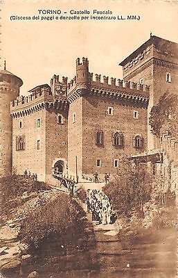4739 TORINO CASTELLO FEUDALE DISCESA DEI PAGGI E DONZELLE PER INCONTRARE LL M. 