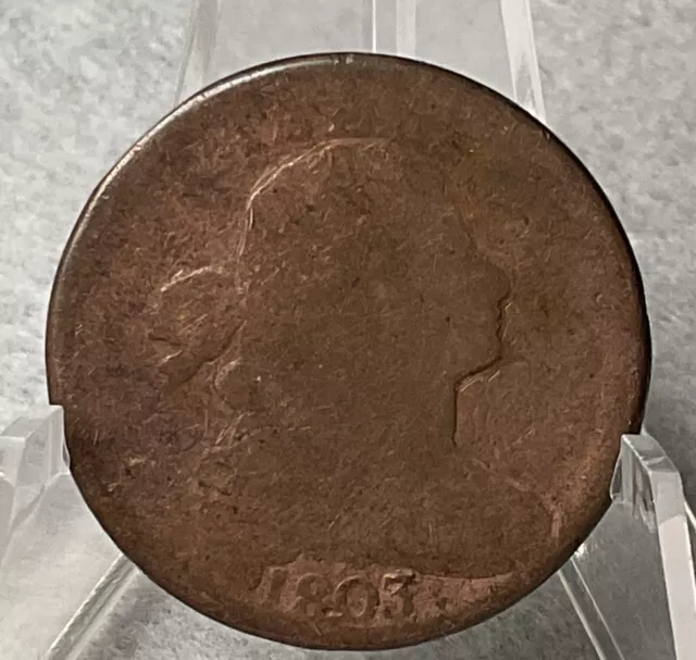 Antique United States Of America 1803 Liberty Draped Bust Large Copper Cent