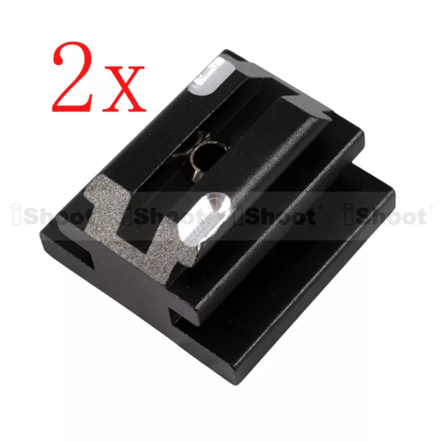 2xMetal Hot Shoe Mount Adapter for Minolta Sony AM Speedlite Flash Light Stand