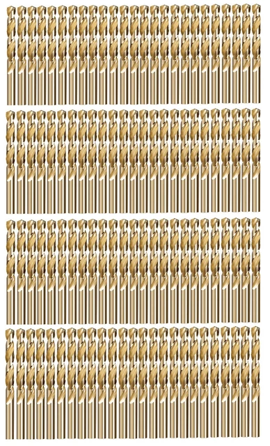 Cobalt Drill Bit Set 100Pcs 1/8" M35 HSS Co Twist Jobber Metal Drill Steel Iron
