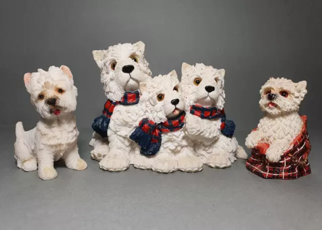 The Leonardo Collection Westie West Highland Terrier Dog Figurine England Lot 3