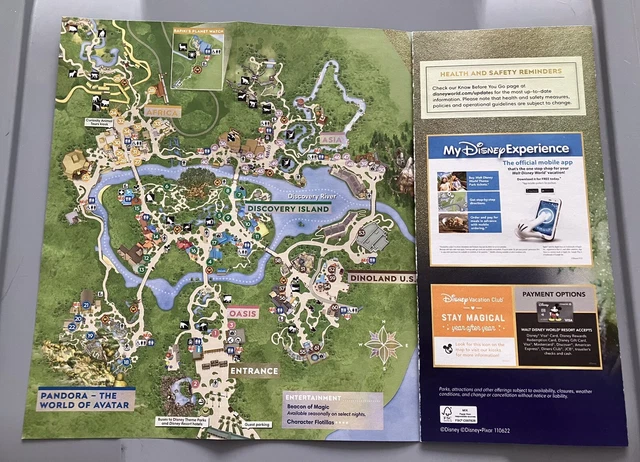 WALT DISNEY WORLD Park Map Animal - Walt Disney World Park Map Animal Kingdom 50th.webp