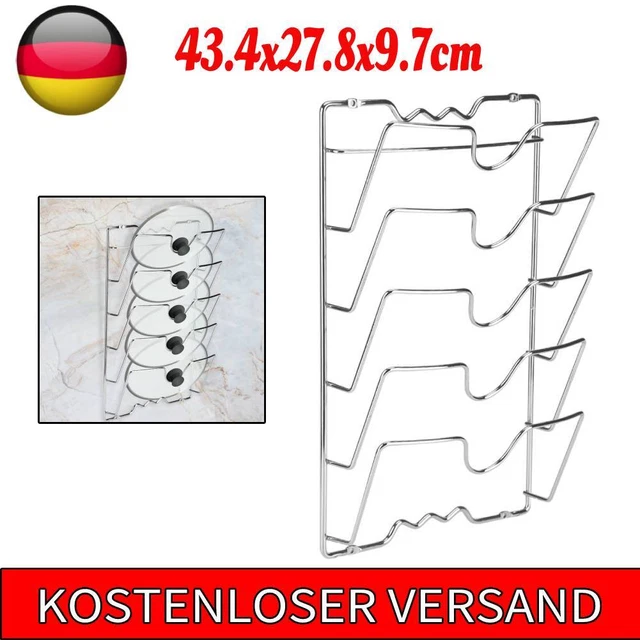 Wandhalterung Für Kaffeetassen & Deckel - 3-Fach Organizer Aus Metall, Für Einwegbecher 237-680 Ml, Schwarz Wandhalterung Für Kaffeetassen & Deckel - 3-Fach Organizer Aus Metall, Für Einwegbecher 237-680 Ml, Schwarz